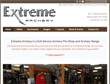 Tablet Screenshot of extreme-archery.com